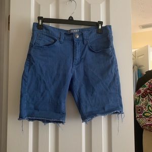 Skinny Low Waisted Jean Shorts- SIZE 28